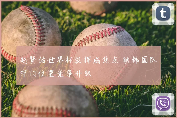 赵贤佑世界杯发挥成焦点 助韩国队守门位置竞争升级